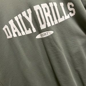 Daily Drills Logo Sweatshirt - Army Green